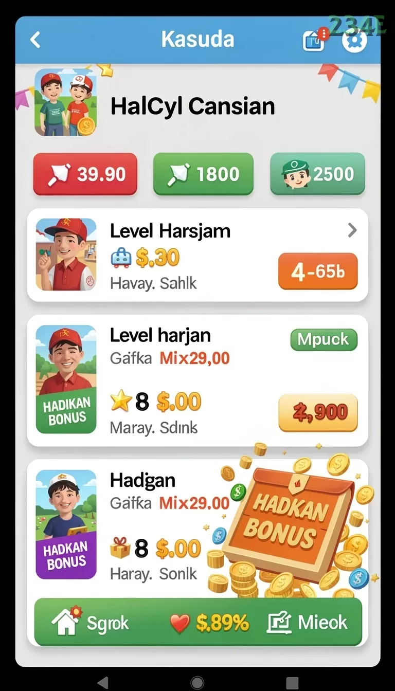 Cuplikan layar QQSLOT — menu navigasi