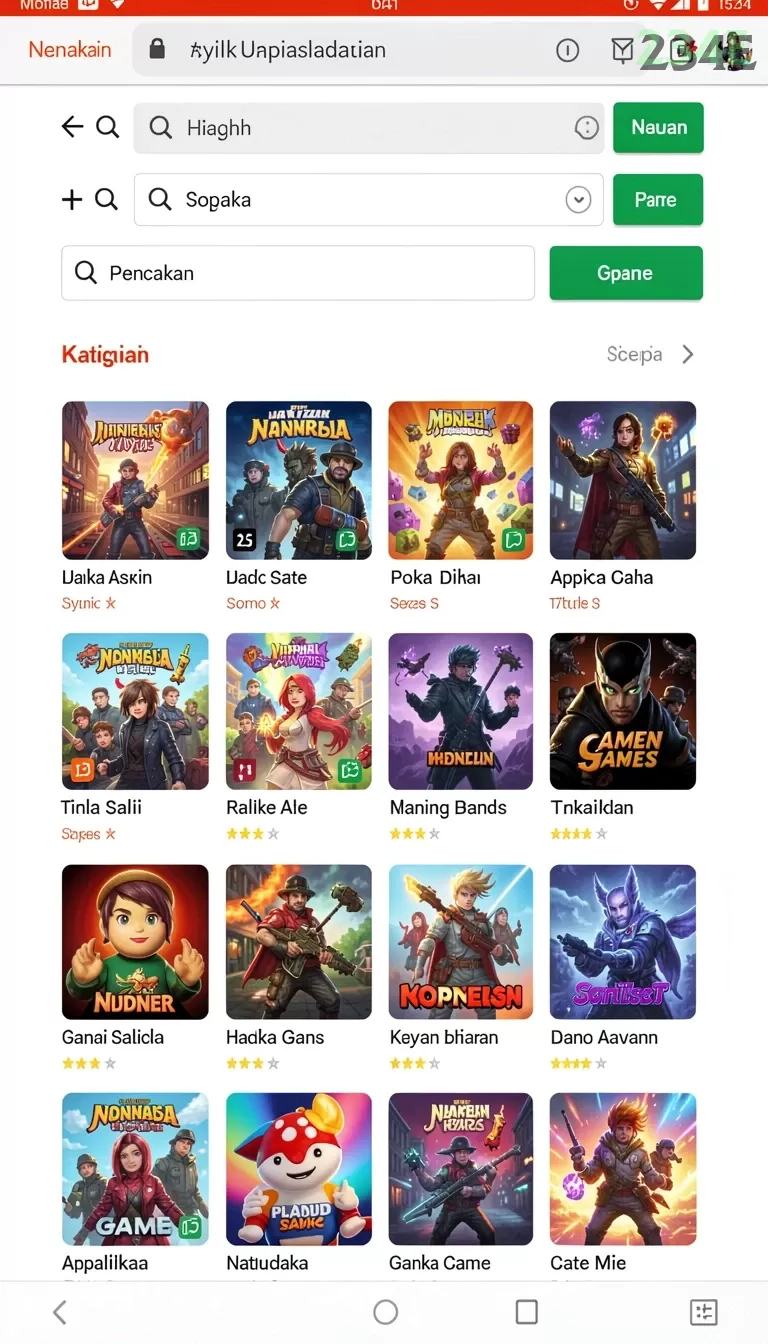 Cuplikan layar LEBAH4D — menu navigasi